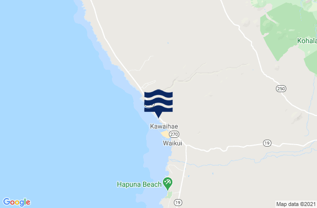 Mappa delle maree di Kawaihae, United States