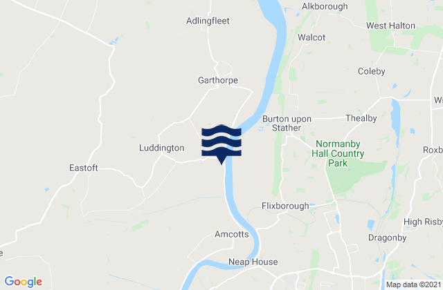 Mappa delle maree di Keadby, United Kingdom