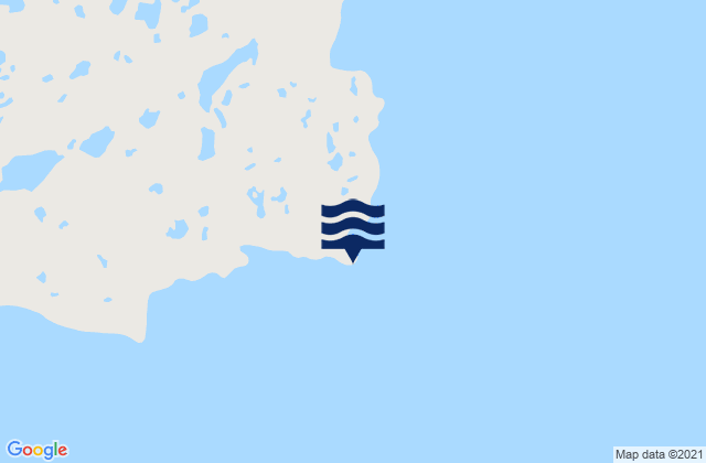 Mappa delle maree di Kean Point, Canada