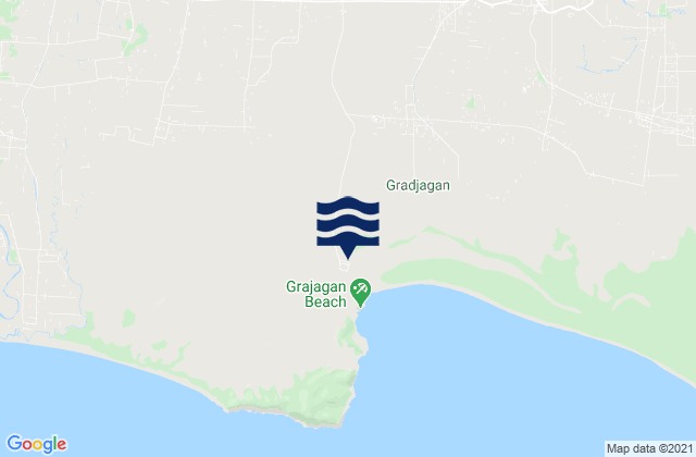 Mappa delle maree di Kedungrejo, Indonesia
