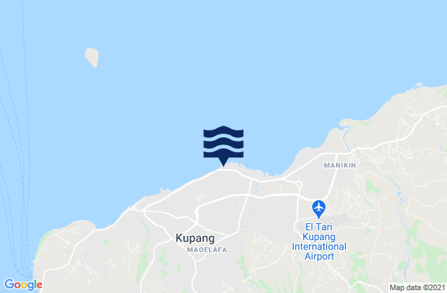 Mappa delle maree di Kelapalima, Indonesia