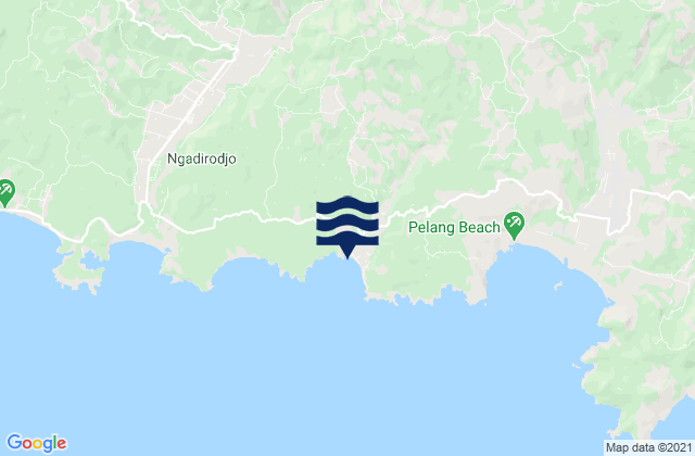 Mappa delle maree di Ketanggung, Indonesia
