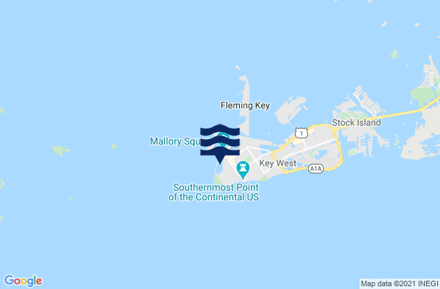 Mappa delle maree di Key West (Naval Base), United States
