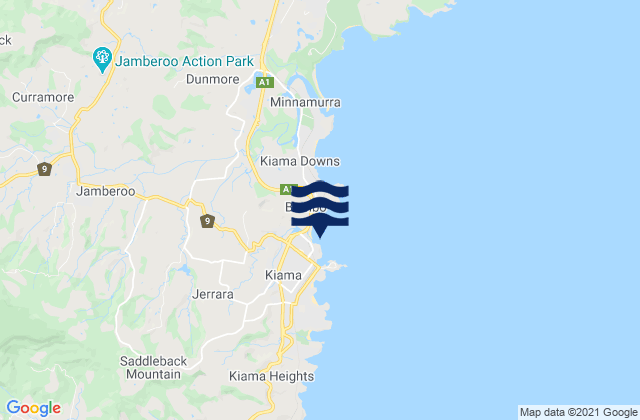 Mappa delle maree di Kiama Harbour, Australia