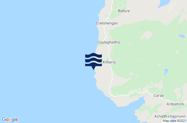 Mappa delle maree di Kilberry Head, United Kingdom