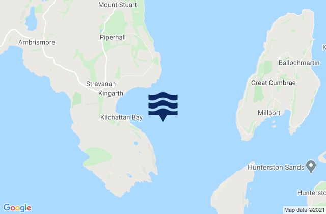 Mappa delle maree di Kilchattan Bay, United Kingdom