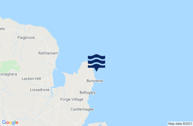 Mappa delle maree di Kilcummin Harbour, Ireland