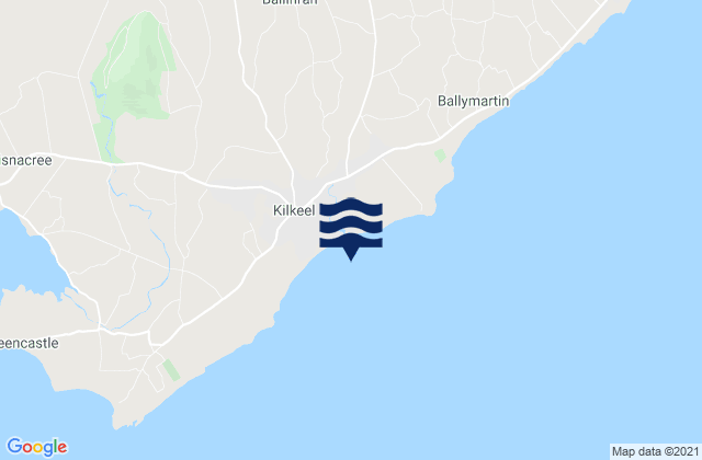 Mappa delle maree di Kilkeel Bay, United Kingdom