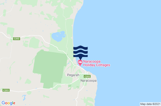 Mappa delle maree di King Island - Narracoopa Beach, Australia