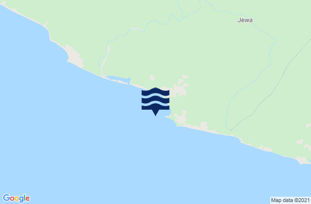 Mappa delle maree di King Williams Town, Liberia