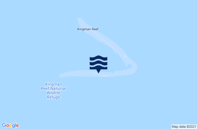 Mappa delle maree di Kingman Reef, United States Minor Outlying Islands