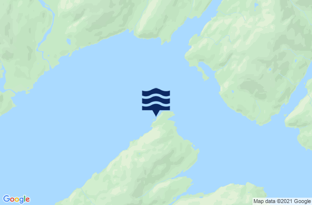 Mappa delle maree di Kings Bay (Port Nellie Juan), United States
