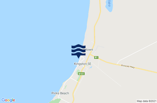 Mappa delle maree di Kingston Se, Australia