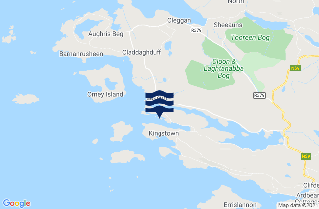 Mappa delle maree di Kingstown Bay, Ireland