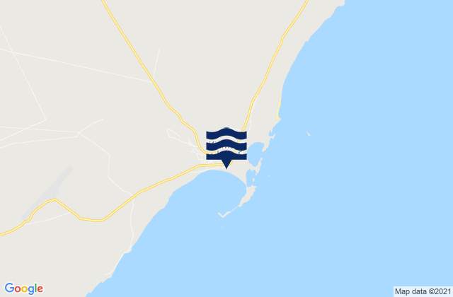 Mappa delle maree di Kismayu, Somalia