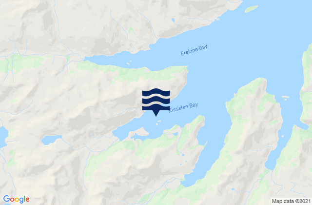 Mappa delle maree di Kisselen Bay (Beaver Inlet), United States
