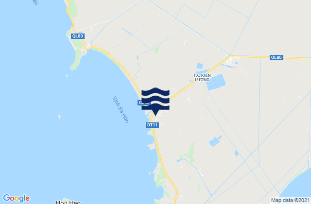 Mappa delle maree di Kiên Lương, Vietnam