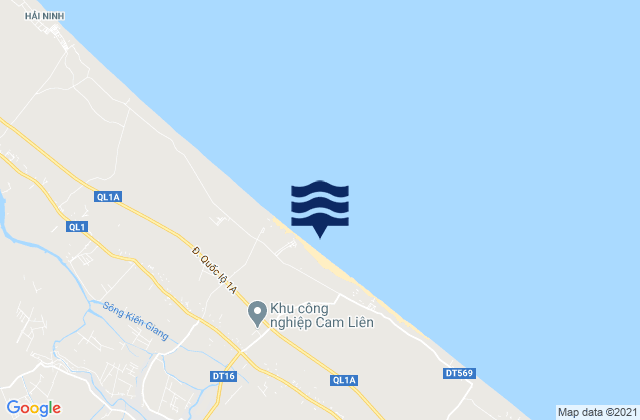 Mappa delle maree di Kiến Giang, Vietnam