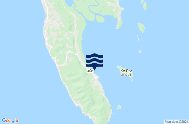 Mappa delle maree di Ko Lanta, Thailand