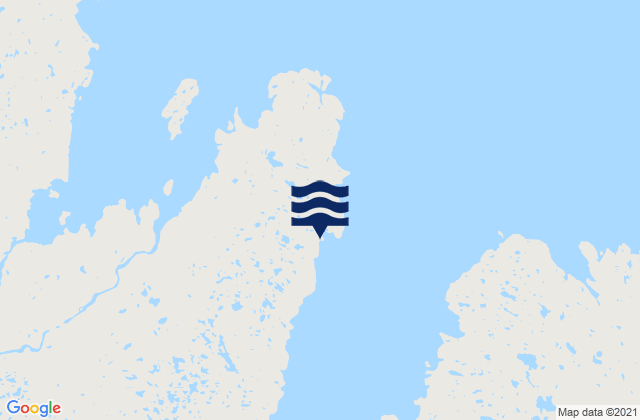 Mappa delle maree di Koksoak River (West Entrance), Canada
