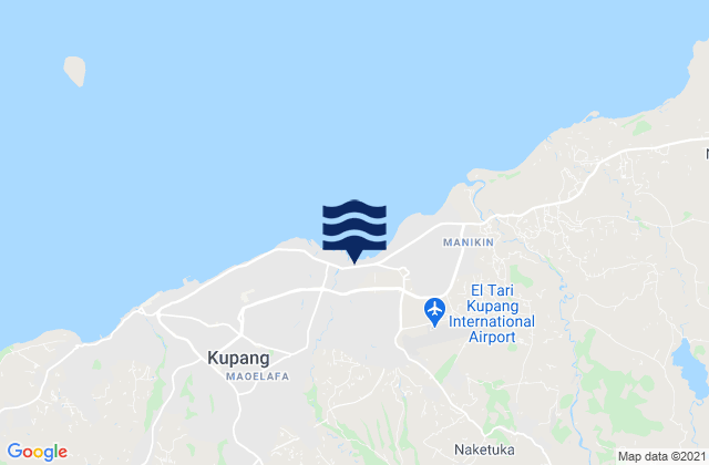 Mappa delle maree di Kolhua, Indonesia