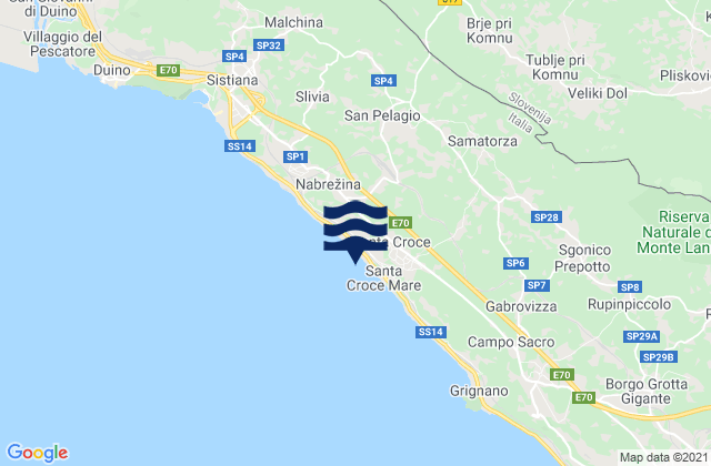 Mappa delle maree di Komen, Slovenia