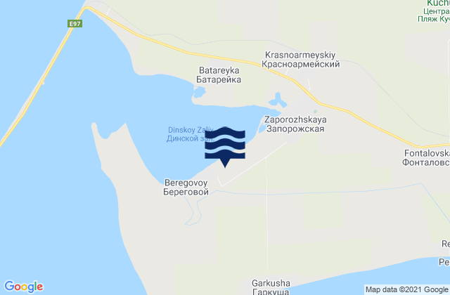Mappa delle maree di Kontenko, Russia