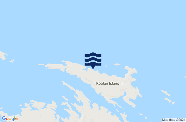 Mappa delle maree di Koolan Island, Australia