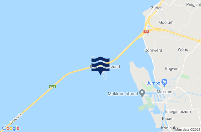 Mappa delle maree di Kornwerderzand, Netherlands