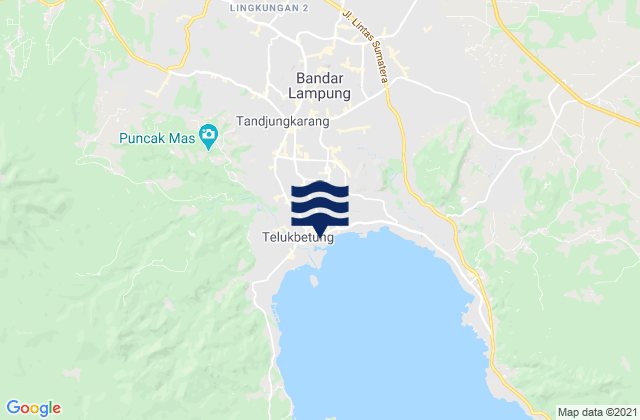 Mappa delle maree di Kota Bandar Lampung, Indonesia