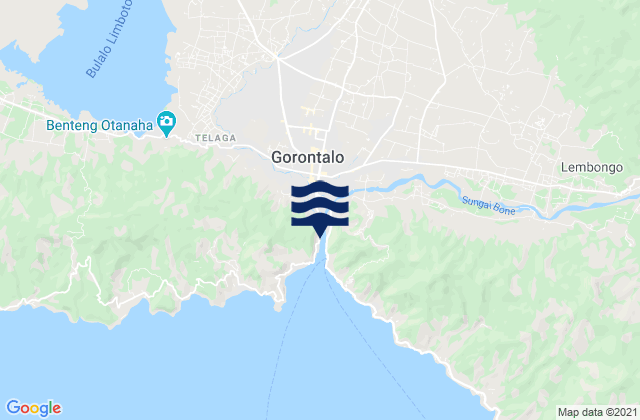 Mappa delle maree di Kota Gorontalo, Indonesia