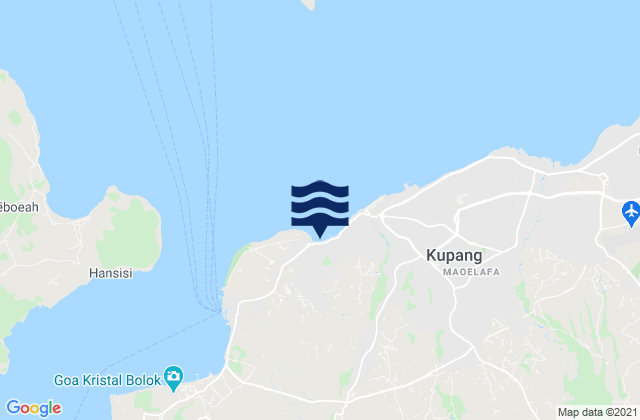 Mappa delle maree di Kota Kupang, Indonesia