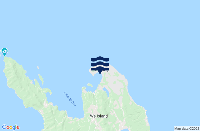 Mappa delle maree di Kota Sabang, Indonesia