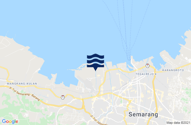 Mappa delle maree di Kota Semarang, Indonesia