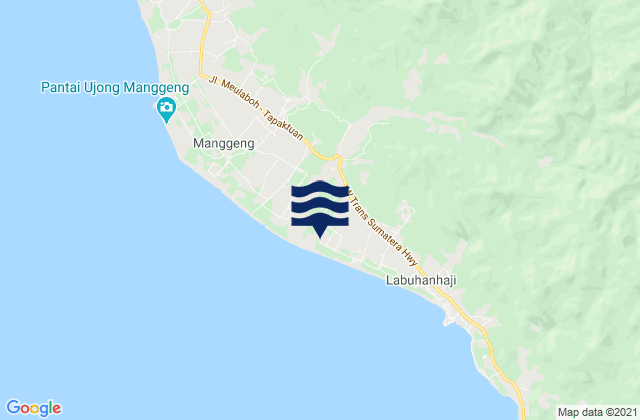 Mappa delle maree di Kota Trieng, Indonesia