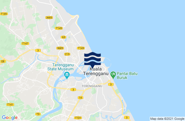 Mappa delle maree di Kuala Terengganu, Malaysia