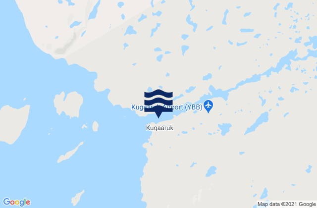 Mappa delle maree di Kugaaruk, Canada