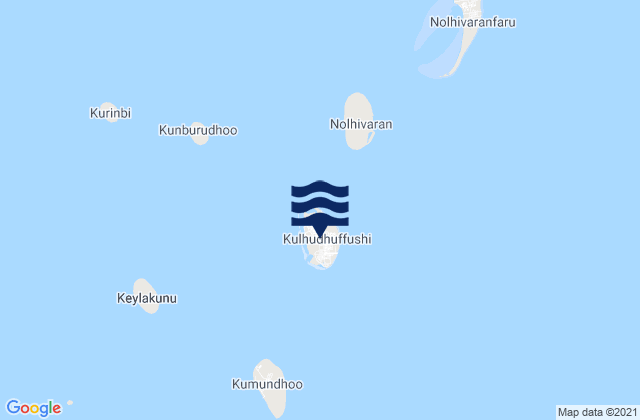 Mappa delle maree di Kulhudhuffushi, Maldives