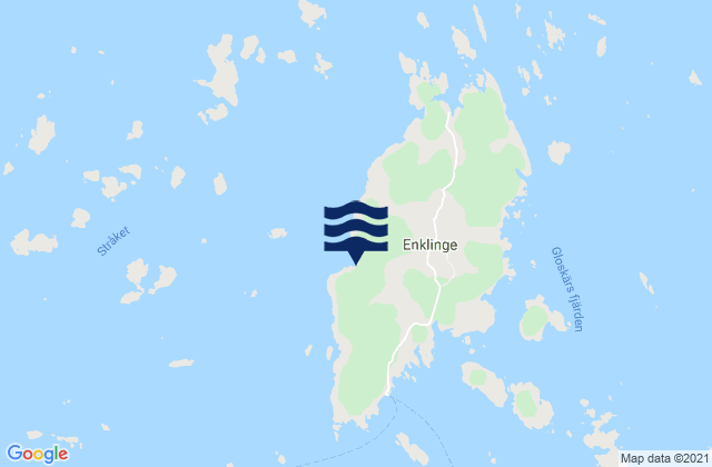 Mappa delle maree di Kumlinge, Aland Islands