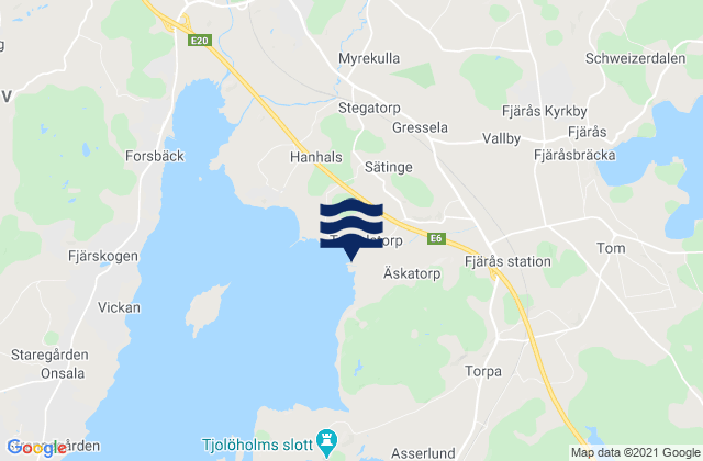 Mappa delle maree di Kungsbacka Kommun, Sweden