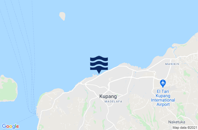 Mappa delle maree di Kupang, Indonesia