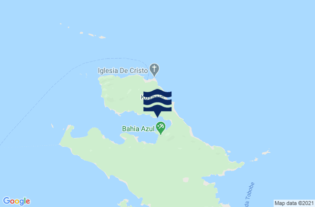 Mappa delle maree di Kusapin, Panama