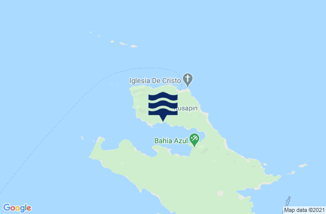 Mappa delle maree di Kusapín, Panama