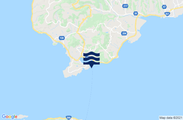 Mappa delle maree di Kutinotu, Japan