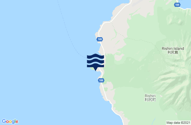 Mappa delle maree di Kutugata, Japan