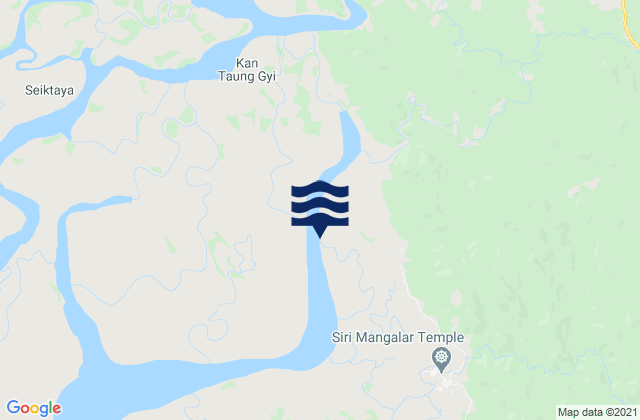Mappa delle maree di Kyaunkpyu District, Myanmar