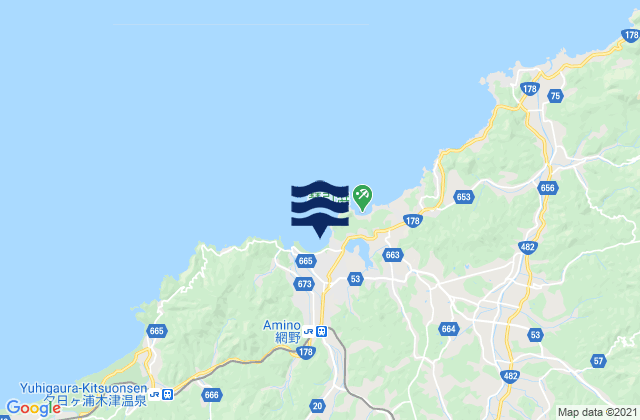 Mappa delle maree di Kyōtango-shi, Japan