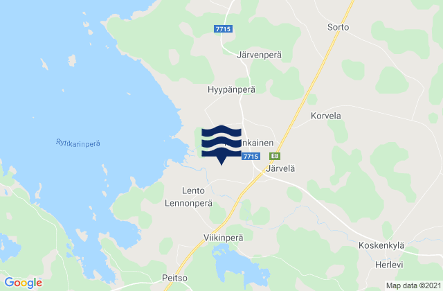 Mappa delle maree di Kälviä, Finland