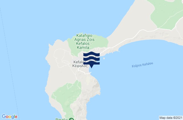 Mappa delle maree di Kéfalos, Greece
