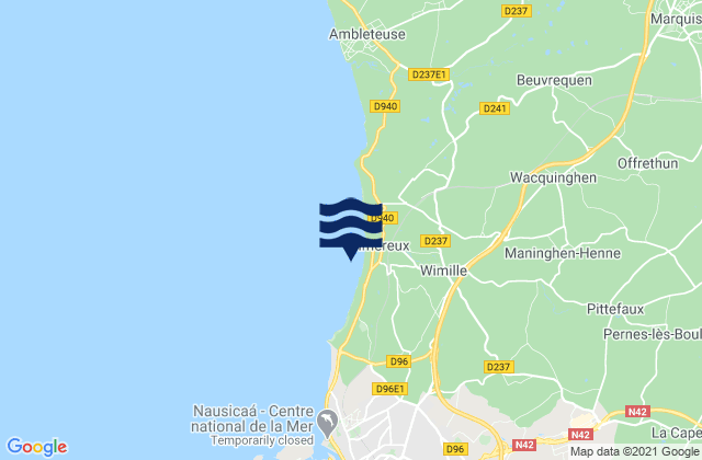 Mappa delle maree di La Capelle-lès-Boulogne, France